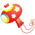 でんでん太鼓の年賀状イラスト 年賀状の無料テンプレートやイラスト